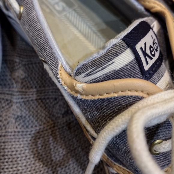 3/$30 Keds Women's Gray Canvas Boat Shoes Sneaker - Picture 7 of 9